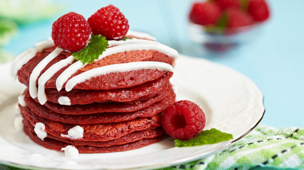 red velvet pancakes